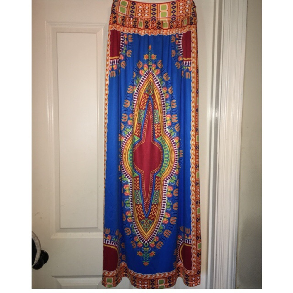 Maxi length African skirt NWOT